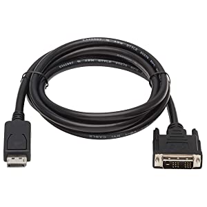 Tripp Lite Safe-IT DisplayPort to DVI Cable, DP to DVI-D Single Link Adapter (M/M), 6 Feet / 1.8 Meters, Manufacturer's Warranty (P581AB-006)