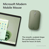 Microsoft Wireless Bluetooth Mouse (2022), Sculpted Design for Ultimate Comfort and Smooth Scrolling, up to 1 Year of Battery Life, 2.4G Range, Forest Color