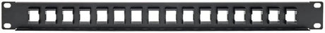 Tripp Lite 16-Port Keystone Blank Patch Panel RJ45, USB, HDMI, Cat5e/Cat6 Rackmount Unshielded 2URM TAA (N062-016-KJ)