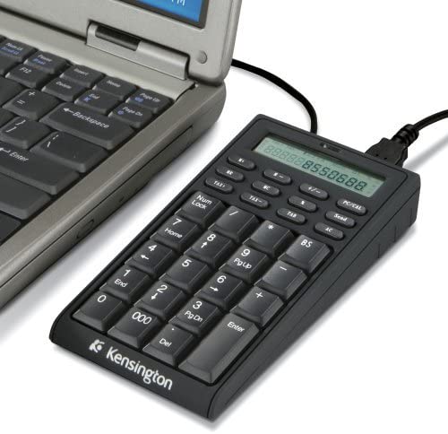 Kensington Notebook Keypad/Calculator with USB Hub, 19-Key Pad 72274