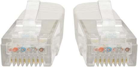 Tripp Lite Cat6 Cat5e Gigabit Molded Patch Cable RJ45 M/M White 550Mhz 100ft 100' (N200-100-WH) 100 ft. White