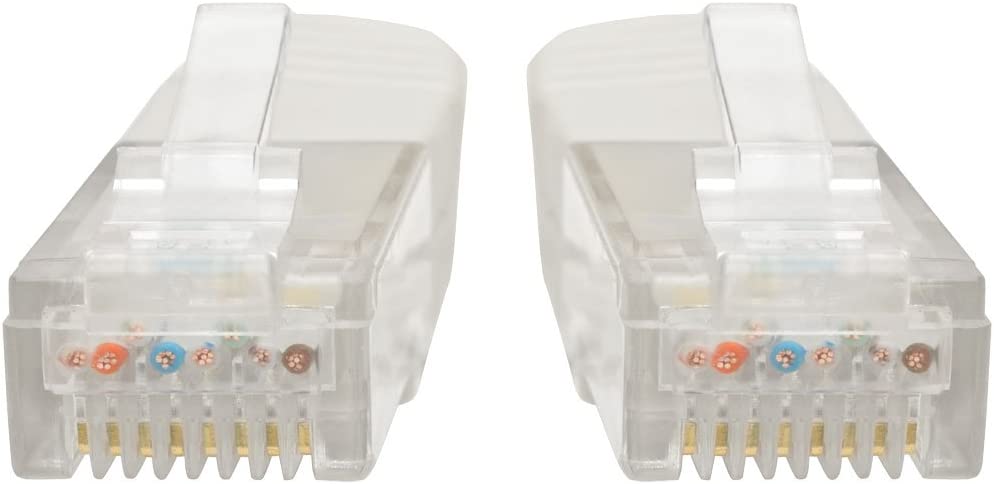 Tripp Lite Cat6 Cat5e Gigabit Molded Patch Cable RJ45 M/M 550MHz 25 ft. White