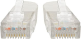 Tripp Lite Cat6 Cat5e Gigabit Molded Patch Cable RJ45 M/M 550MHz 25 ft. White