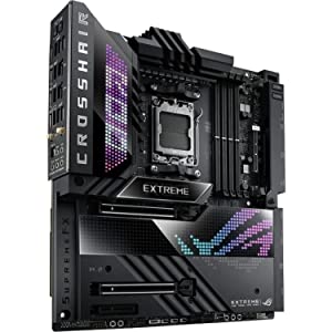 ASUS ROG Crosshair X670E Extreme(WiFi 6E) Socket AM5(LGA 1718) Ryzen 7000 EATX Gaming Motherboard(20+2 Power Stages, PCIe® 5.0, DDR5, 5xM.2 Slots,USB 3.2 Gen 2x2 Front-Panel,USB4™ Ports,Anime Matrix)