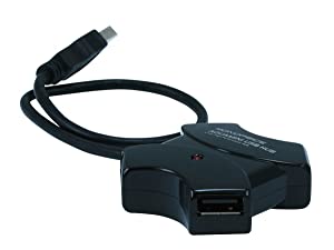 Monoprice 4-Port USB 2.0 Passive Hub (106631), Black