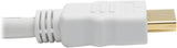 Tripp Lite P568-025-WH High Speed HDMI 4K Cable, Ultra HD Digital Video Audio 4K @ 30Hz M/M, 25', White 25 ft. White