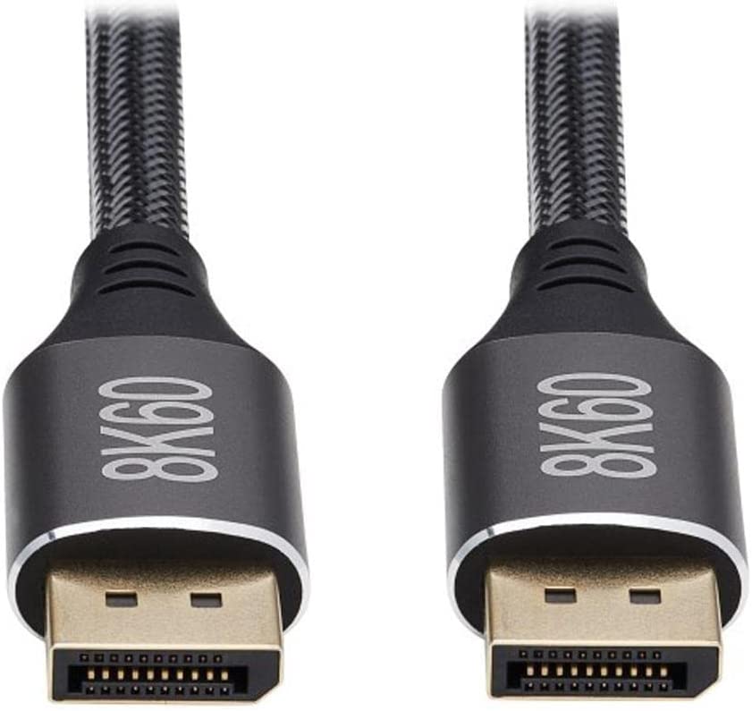 Tripp Lite DisplayPort 1.4 Cable, 8K DisplayPort to DisplayPort Cable, 8K@60Hz, DP to DP, HDR, HBR3, HDCP 2.2, 4:4:4, BT.2020, Gold Plated M/M, 9 Ft, Black (P580-009-8K6)