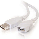 C2g/ cables to go C2G USB Short Extension Cable, USB Cable, USB A to A Cable, White, 3.28 Feet (1 Meter), Cables to Go 19003 USB A Male to A Female 3.3 Feet White