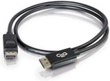 C2g/ cables to go C2G Display Port Cable, 8K, Male to Male, Black, 6 Feet (1.82 Meters), Cables to Go 54401 Male to Male Cable 6 Feet