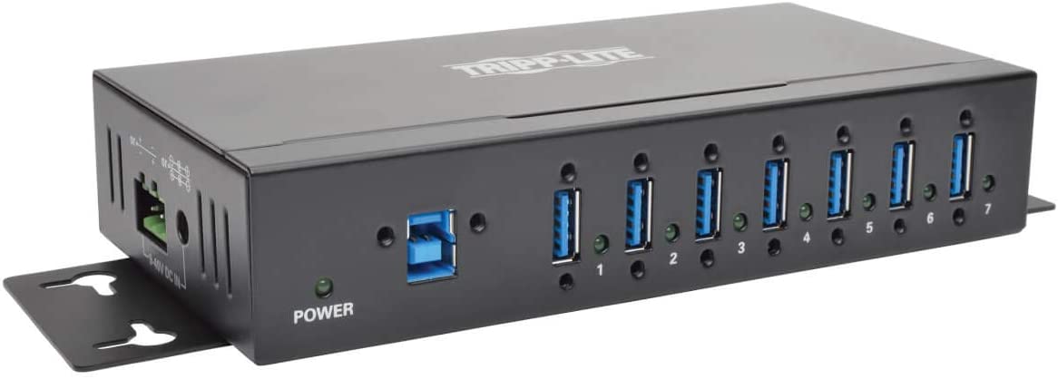 Tripp Lite 7-Port Industrial USB-A 3.0 SuperSpeed Hub with 15KV