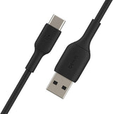 Belkin USB-C Cable (Boost Charge USB-C to USB Cable, USB Type-C Cable for Note10, S10, Pixel 4, iPad Pro, Nintendo Switch and more), 6ft/2m, Black (CAB001bt2MBK) Black 6.6 ft PVC Cable