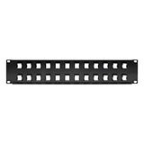 Tripp Lite 24-Port Keystone Blank Patch Panel RJ45, USB, HDMI, Cat5e / Cat6 Rackmount Unshielded 2URM TAA (N062-024-KJ)
