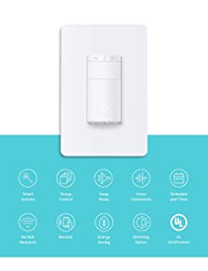 Kasa Smart Motion-Activated WiFi Dimmer Switch by TP-Link (KS220M) - Smart Motion Detection, WiFi Light Switch Works with Alexa and Google Assistant, No Hub Required, White Smart Motion-Activated Dimmer Dimmer Switch