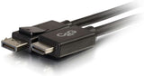 C2g/ cables to go C2G 54327 DisplayPort to HDMI Adapter Cable M/M, TAA Compliant, Black (10 Feet, 3.04 Meters)
