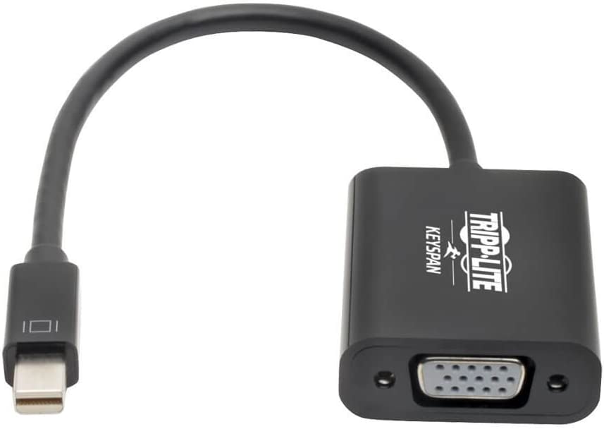 Tripp Lite Mini DisplayPort to VGA Adapter Converter Active 1920 x 1200, 1080p Black mDP to VGA (P137-06N-VGAB)