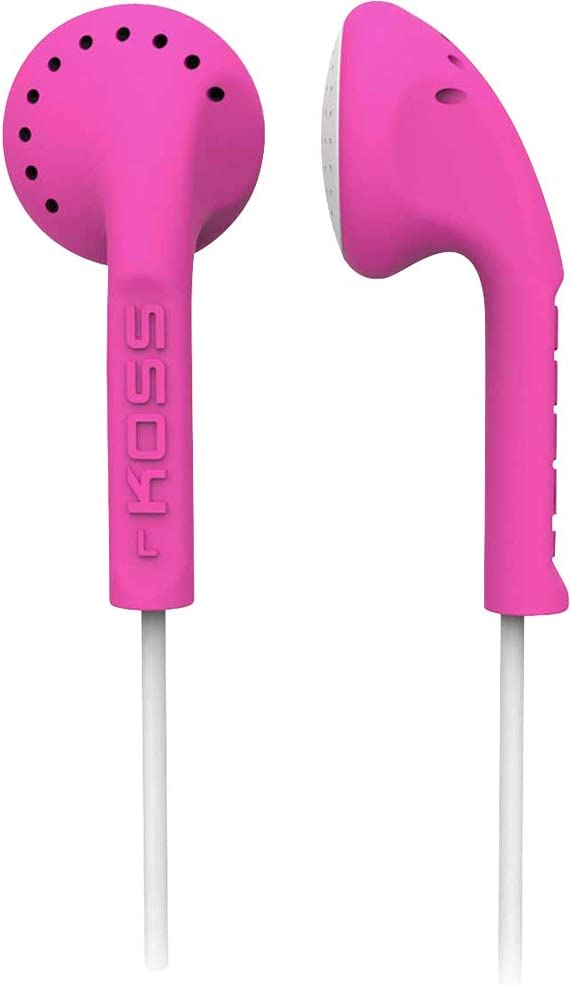 KOSS 190676 Ke10 Soft Sculpted Earbuds, Pink Headphone Standard Packaging