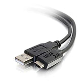 C2g/ cables to go C2G 28872 USB-C Cable - USB 2.0 USB-C to USB-A Male/Male Cable, Thunderbolt 3, Tablet, Chromebook Pixel, Samsung Galaxy TabPro S, LG G6, MacBook, Black (10 Feet, 3.04 Meters)