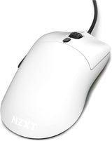 NZXT Lift - MS-1WRAX-WM - PC Gaming Mouse - Lightweight Ambidextrous Mouse - High-end PixArt 3389 Optical Sensor - 16k Resolution - RGB Lighting - Low-Drag Cable - White