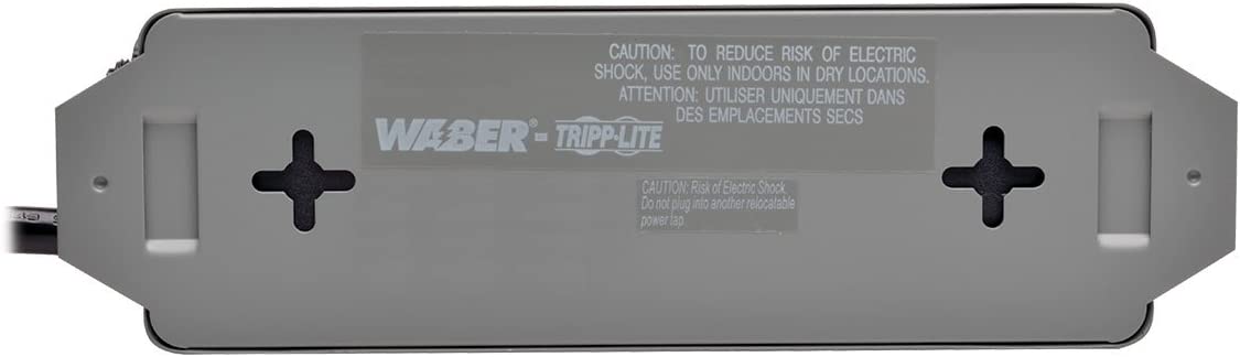 Tripp Lite Waber 3 Outlet Industrial Power Strip, 9' Cord, Metal (3SP9) Black 3 Outlet, 9ft Cord Power Strip