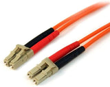 StarTech.com 5m Fiber Optic Cable - Multimode Duplex 50/125 - LSZH - LC/LC - OM2 - LC to LC Fiber Patch Cable - LC Male - LC Male - 16.4ft - Orange