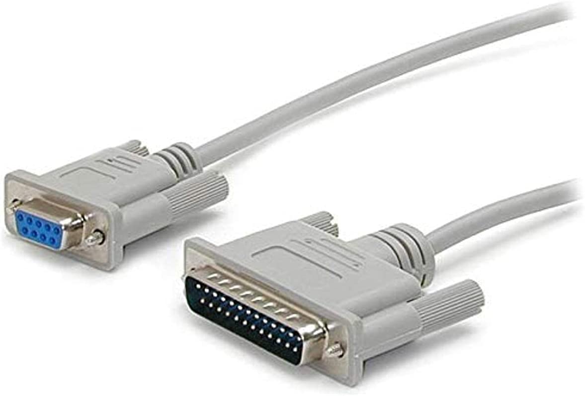 StarTech.com 10 ft Cross Wired DB9 to DB25 Serial Null Modem Cable - F/M - Null Modem Cable - DB-9 (F) to DB-25 (M) - 10 ft - SCNM925FM