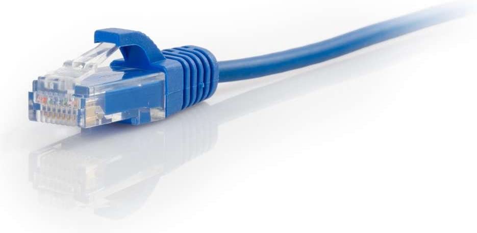 C2g/ cables to go C2G 01072 Cat6 Cable - Snagless Unshielded Slim Ethernet Network Patch Cable, Blue (1 Foot, 0.30 Meters) 28 AWG 1-foot Blue