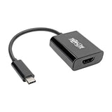 Tripp Lite USB C to HDMI Adapter Converter M/F 4K @ 24/25/30Hz USB Type C to HDMI Thunderbolt 3 Black (U444-06N-HDB-AM)
