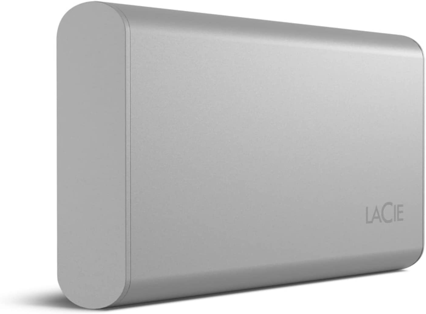 LaCie Portable SSD 2TB External Solid State Drive - USB-C, USB 3.2 Gen 2,  speeds up to 1050MB/s, Moon Silver, for Mac PC and iPad, with Rescue