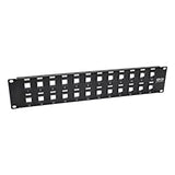 Tripp Lite 24-Port Keystone Blank Patch Panel RJ45, USB, HDMI, Cat5e / Cat6 Rackmount Unshielded 2URM TAA (N062-024-KJ)