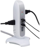 Tripp Lite Surge Protector Tower 5-Outlet 3 USB Ports 6ft Cord 5-15P White (TLP66USB)