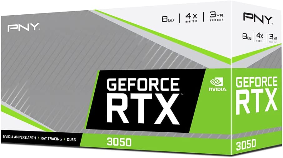 PNY GeForce RTX™ 3050 8GB Verto Dual Fan Graphics Card PNY Dual Fan