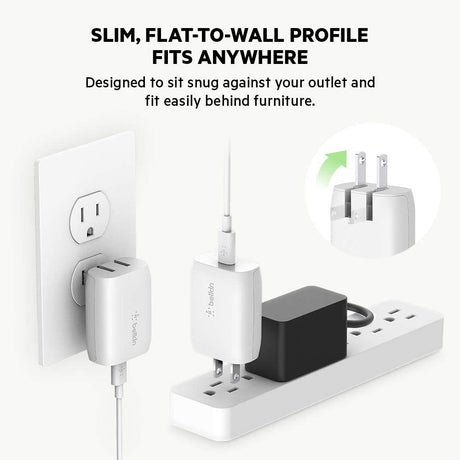 Belkin USB-C Wall Charger 20W (iPhone Fast Charger for iPhone 12 Pro Max/12/12 Pro/ 12 Mini, iPhone 11, 11 Pro, 11 Pro Max, XS, XS Max, XR, X iPad Pro and More