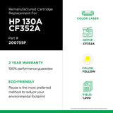 Clover imaging group Clover Remanufactured Toner Cartridge Replacement for HP CF352A (HP 130A) | Yellow 1,000 Yellow