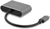 StarTech.com USB-C to VGA and HDMI Adapter - 2-in-1 - 4K 30Hz - Space Grey - Windows &amp; Mac Compatible (CDP2HDVGA)