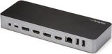StarTech.com USB-C &amp; USB-A Dock - Hybrid Universal Laptop Docking Station with Dual Monitor 4K60Hz HDMI &amp; DisplayPort - USB 3.1 Gen 1 Hub, GbE - 60W Power Delivery - Windows, Mac &amp; Chrome (DK30C2DPPD)