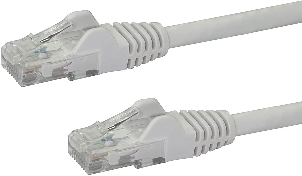 StarTech.com 75ft CAT6 Ethernet Cable - White CAT 6 Gigabit Ethernet Wire -650MHz 100W PoE RJ45 UTP Network/Patch Cord Snagless w/Strain Relief Fluke Tested/Wiring is UL Certified/TIA (N6PATCH75WH) White 75 ft / 22.8 m 1 Pack