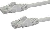 StarTech.com 75ft CAT6 Ethernet Cable - White CAT 6 Gigabit Ethernet Wire -650MHz 100W PoE RJ45 UTP Network/Patch Cord Snagless w/Strain Relief Fluke Tested/Wiring is UL Certified/TIA (N6PATCH75WH) White 75 ft / 22.8 m 1 Pack