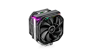DeepCool AS500 Plus CPU Air Cooler, Universal RAM Height Compatibility, Two 140mm PWM Fan, A-RGB Top Cover, 5 Heat Pipe Design for Intel Core/AMD Ryzen CPUs