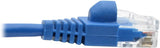 Tripp Lite Cat6a 10G Ethernet Cable, Snagless Molded Slim UTP Network Patch Cable (RJ45 M/M), Black, 1 Foot / 0.3 Meters, Manufacturer's Warranty (N261-S01-BK) Blue 1 Foot UTP / Slim