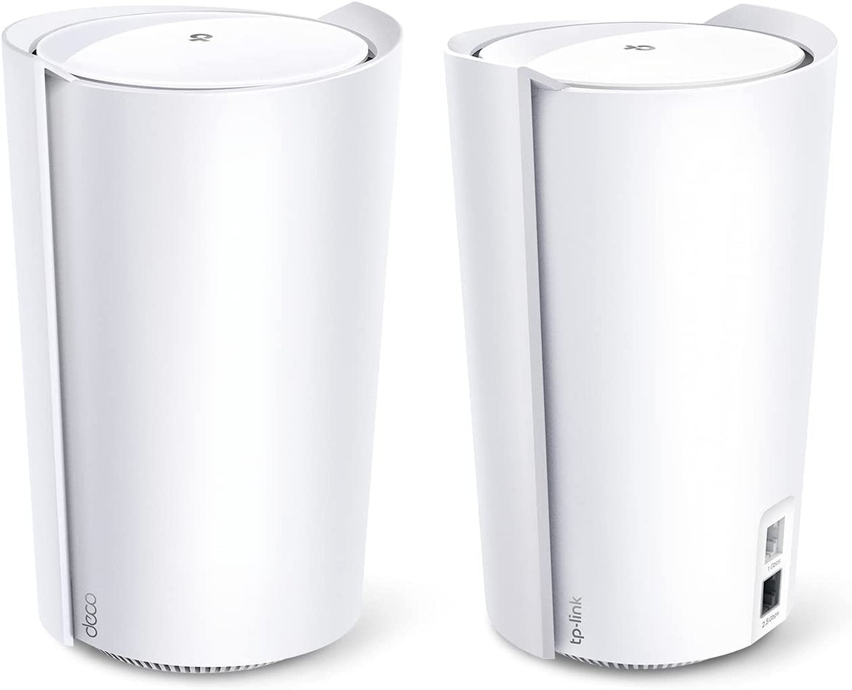 TP-Link AX6600 Deco Tri-Band WiFi 6 Mesh System(Deco X90) - Covers up to 6000 Sq.Ft, Replaces Routers and Extenders, AI-Driven and Smart Antennas, 2-Pack AX6600 Tri-Band WiFi 6(New Model)