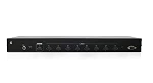 IOGEAR HDMI 8 Port Switch - 4K @ 60Hz - 8 in x 1 Out - True HD and DTS HD Master Audio - Auto Switch - IR Remote Control - Front Panel LED - GHSW8481 4K 8-Port