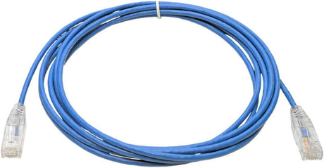 Tripp Lite Cat6 Gigabit Patch Cable, RJ45 M/M, Gigabit, Snagless, UTP, Molded, Slim, Blue, 10 ft. (N201-S10-BL) Blue 10 ft.