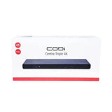 CODi A01080 USB-C Multiport Triple 4K Display Docking Station for Laptops, HDMI Display Port, USB-C - 3 x HDMI, 2 x DP - GigE