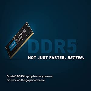 Crucial RAM 32GB Kit (2x16GB) DDR5 5200MHz (or 4800MHz) Laptop Memory CT2K16G52C42S5 32GB Kit (2x16GB) 5200MHZ