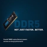Crucial RAM 16GB Kit (2x8GB) DDR5 4800MHz CL40 Laptop Memory CT2K8G48C40S5 16GB Kit (2x8GB) 4800MHz