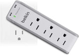 Belkin Wall Mount Surge Protector - 3 AC Multi Outlets &amp; 2 USB Charger Ports - Heavy Duty Flat Rotating Plug for Home, Office, Travel, Computer Desktop &amp; Phone Charging Brick (918 Joules) 1 Amp Surge Protector