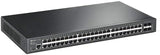 TP-Link TL-SG3452 | 48 Port Gigabit Switch, 4 SFP Slots | Omada SDN Integrated | L2+ Smart Managed | IPv6 | Static Routing | L2/L3/L4 QoS, IGMP &amp; LAG | Limited Lifetime Protection 48 Port + 4 SFP Slots