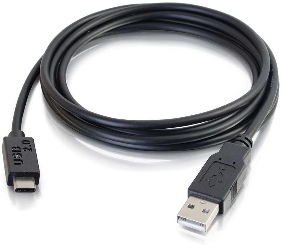 C2g/ cables to go C2G USB Cable, USB 2.0 Cable, USB C to A Cable, Black, 6 Feet (1.82 Meters), Cables to Go 28871 6 Feet Type C Male to A Male