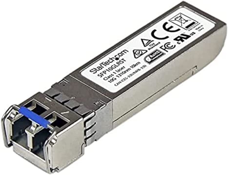 StarTech.com Cisco SFP-10G-LR Compatible SFP+ Module - 10GBASE-LR - 10GbE SMF Optic Transceiver - 10GE Gigabit Ethernet SFP+ - LC 10km - 1310nm - DDM Cisco Firepower, ASR9000, C9300 (SFP10GLRST)