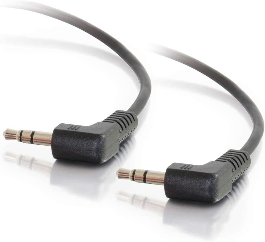 C2g/ cables to go C2G 40583 3.5mm Right Angled M/M Stereo Audio Cable, Aux Cable (3 Feet, 0.91 Meters) 3-Feet